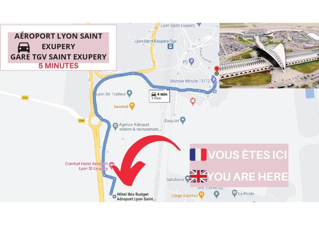 Ibis Budget Aeroport Lyon Saint Exupery Коломбье-Сонье Экстерьер фото